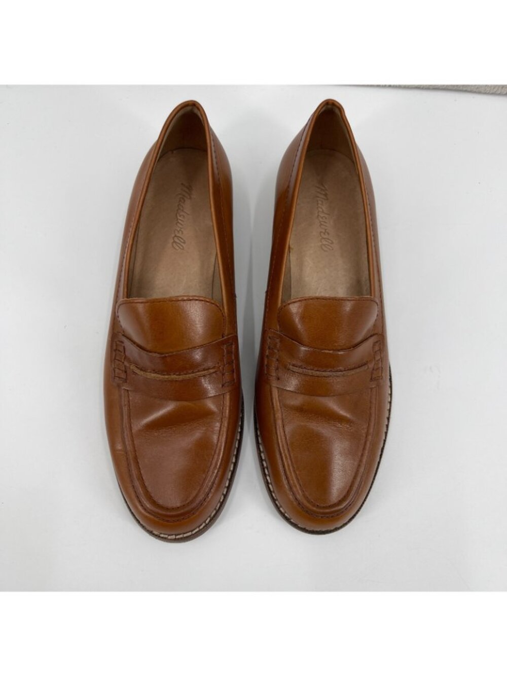 Madewell The Elinor Loafer Dark Chestnut Brown Leather Classic Preppy - Picture 5 of 11